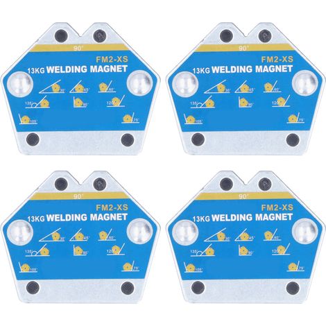 4Pcs Magnetic Welding Positioner Multi Angle Fixer Square Iron  Holder Tools 13KG FM2‑XS