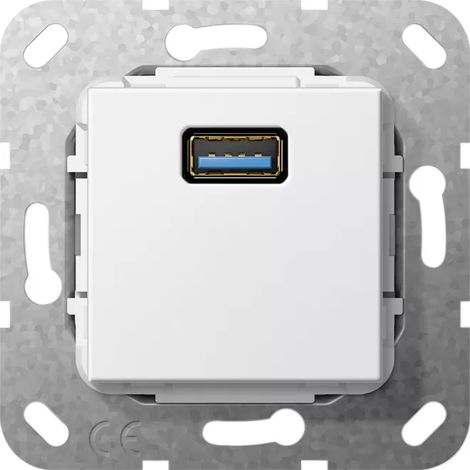Gira UP Tragring USB A rws Kabelpeitsche 568303 (1/2)