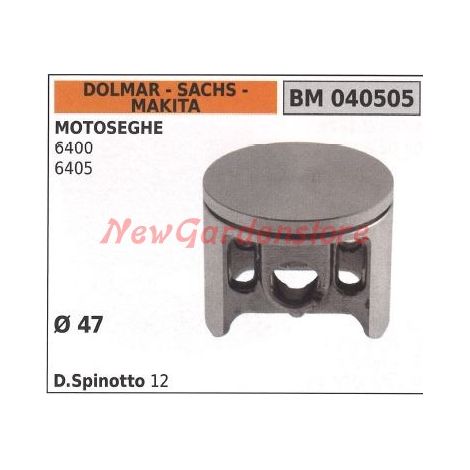 Pistón motosierra 6400 6405 Ø  47 mm DOLMAR 040505