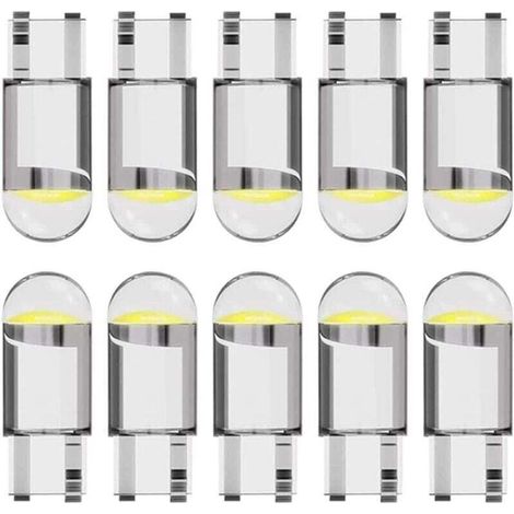 Ampoule LED T10 W5W 194 pour voiture 12 V 6 000 K (blanc) COB , ampoule LED 168 , ampoule LED 2825 T10 W5W , éclairage intérieur LED , ampoule LED W5W , ampoule LED pour voiture (1/4)