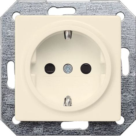 SCHUKO-Steckdose mit Krallen elektroweiß/ Schutzart IP20 m. Berührungs-/Kinderschutz/1 Stk. (1/2)
