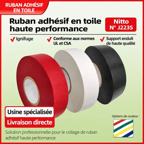 Ruban adhésif isolant électrique PVC 19 mm x 20 m rouge 223s 19mm rouge 200 g – Livraison gratuite (1/5)
