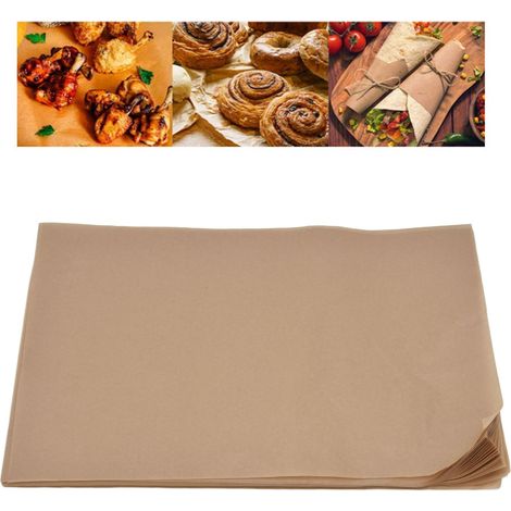 Papier de cuisson silicone antiadhésif pour barbecue, friture et grill (20x30cm, couleur naturelle) (1/5)