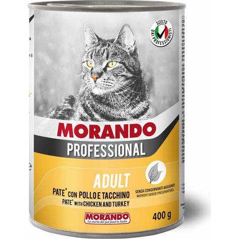 24PZ MORANDO GATTO LT. GR.400 PAT POLLO E TACCHINO