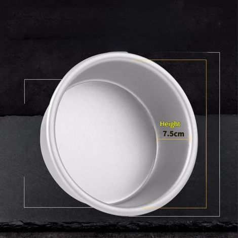 Moule à gâteau rond en alliage d'aluminium à fond plein pour la cuisson et les roulés de génoise, diamètre 6/8 pouces, ustensile de cuisine (1/5)