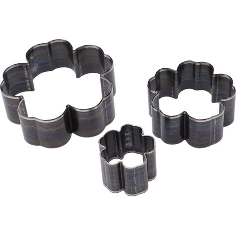 Lot de 3 emporte-pièce fleur cerisier acier alliage tranchant 30mm 50mm 70mm matrice découpe cuir artisanale (1/5)