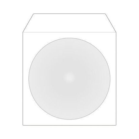 Media Range CD/DVD Hülle BOX162 mF sk Papier weiß 100 St./Pack. (1/3)