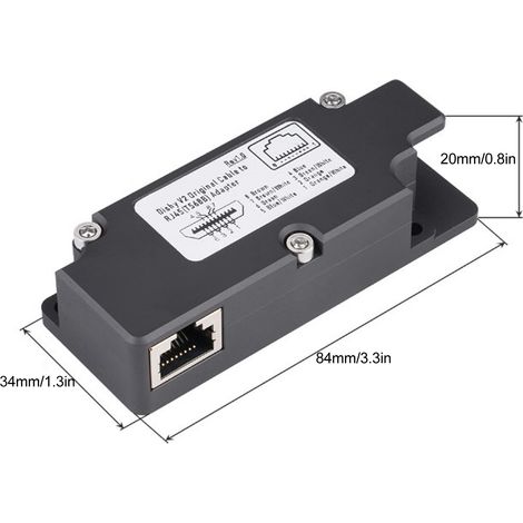 Ortviai Adaptateur Câble Dishy Starlink vers RJ45 en ABS Rectangulaire – 84 x 34 x 20 mm, 136 g (1/4)
