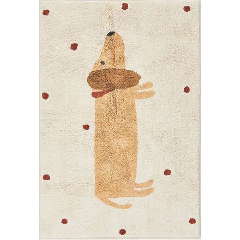 Tapis de chevet imitation cachemire 40x60 cm, moelleux pour chambre et salon, descente de lit douce (1/5)