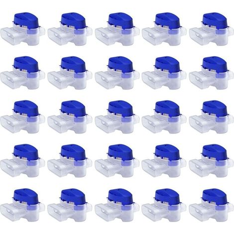Set de Connecteurs de Câbles pour Robot Tondeuse - 25 Raccords Remplis de Gel pour Étendre ou Réparer Fil Electrique Bas Voltage Tondeuse Automatique - Étanches, Sûrs, Dénudage Inutile (1/5)