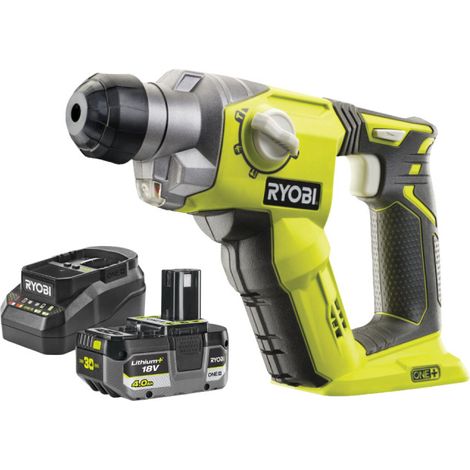 Marteau perforateur RYOBI 18V One+ R18SDS - Batterie 4,0Ah et chargeur