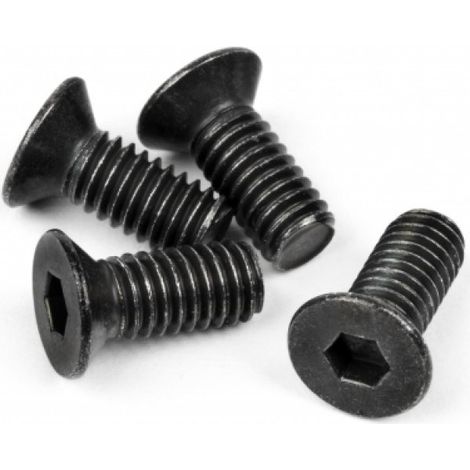 FLAT HEAD SCREW M4x10mm (HEX SOCKET/THIN TYPE/4pc)