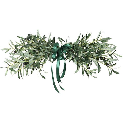 Couronne Murale de Lierre Artificiel pour Porte - Décoration Mariage et Maison (1/5)