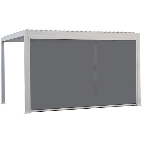 TENDA A RULLO 'ZEN' PER PERGOLA BIOCLIMATICA 'QUIETE' mt 4 - bianco