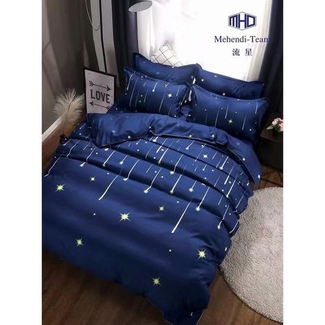 Linge de lit en satin de coton de qualité supérieure - Étoiles filantes (1/2)