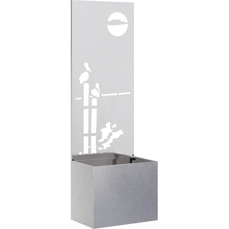 Écran de confidentialité de jardin Fretwork Argent 50 x 140 cm CFW283120 (1/5)