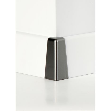 Classen Außenecke für Clip-Laminatleiste foliert 19 x 58 mm Chrom Verbindung