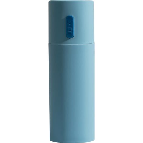 Porte-brosse à dents et support dentifrice en plastique, boîte de rangement portable bleue pour maison et voyage (1/5)