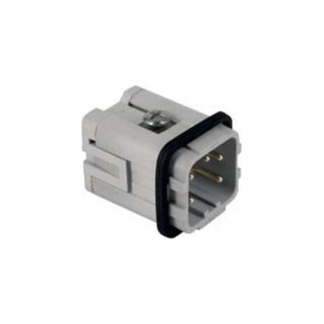 ilme Stifteinsatz CKSM 04 4P+PE 400 V 10 A Thermoplast Silberkontakt
