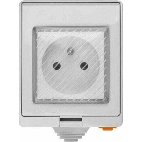 Prise Intelligente Extérieure - IP55 - 16 A - Wi-Fi 2,4 GHz - Compatible Android iOS - Contrôle À Distance Et Vocal - Pour Jardin Patio (1/4)