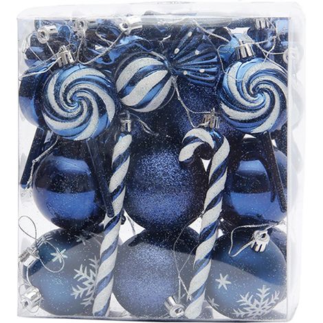 Boules de Noël à suspendre pour décorations d'arbre de Noël, pour décoration intérieure de fête de Thanksgiving (1/5)