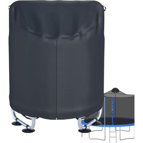 Housse De Pluie pour Trampoline Enfant Exterieur, 39/57 Pouces Pliable Housses Rechange Petit Trampolines Hivernale Ronde, Jardin Cour Arrière-Cour - Assistance (1/5)