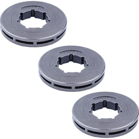 Kit pignon de jante 3/8" 10 dents pour Stihl 064 066 070 080 084 088 090 MS640 MS660 MS880 Tronçonneuse de remplacement Standard 7 trous à goupilles Pièce de rechange (1/5)