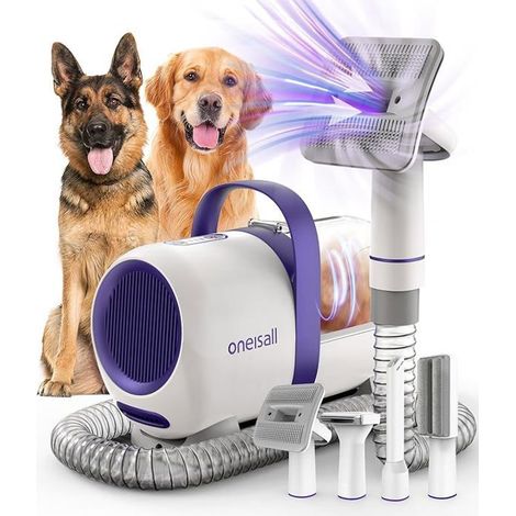 Aspirateur pour animaux - oneisall - 12000 Pa - Silencieux - 4 en 1 - Réservoir 1.5L