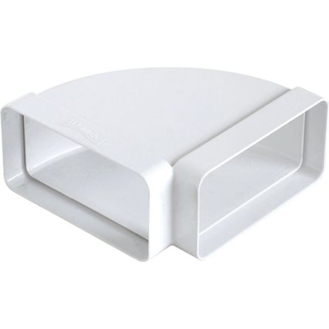 CURVA ORIZZONTALE PER TUBO 120X60MM BIANCO PER CANALIZZATA