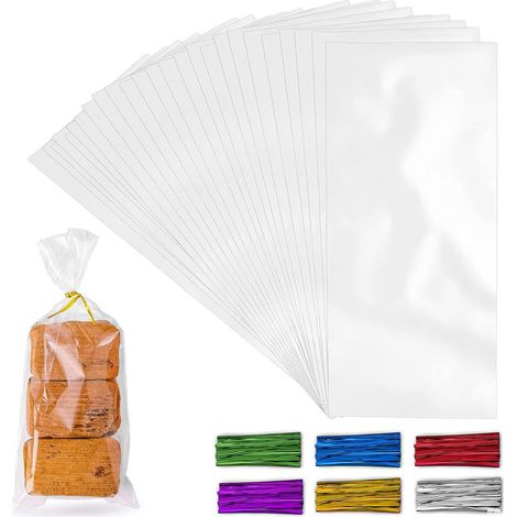 100pcs Süßigkeiten Geschenkbeutel-1525+wire 10cm 100pcs