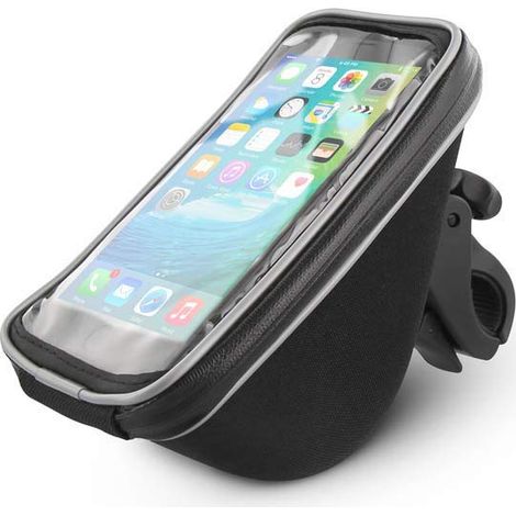 Support Smartphone avec Rangement pour vélo et Trottinette Support Smartphone avec Rangement Noir (1/5)