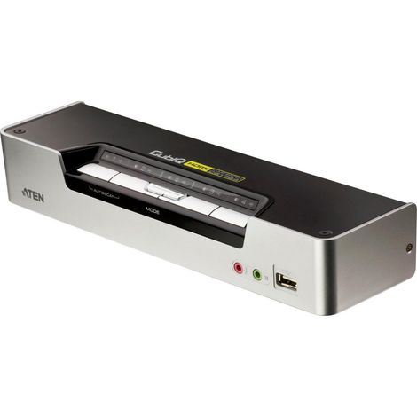 Conmutador KVMP HDMI de 4 puertos Aten con audio 2.1, CS1794-AT-G
