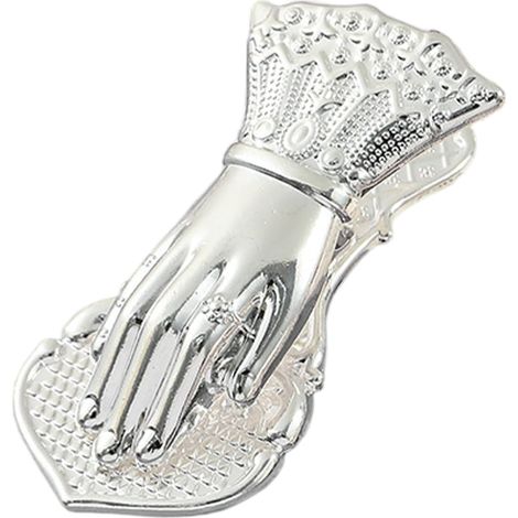Metall Papierklammern Notebook Zubehör Handform Ständer (1/5)