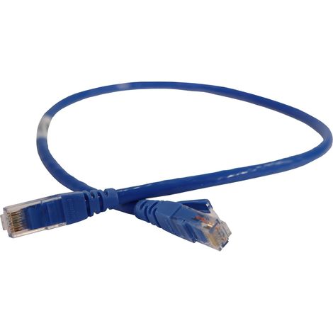 CORDON C6 U/UTP PVC BLEU 0.5M LEGRAND 051818