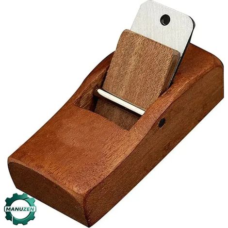 Manuzen - Mini rabot à main pour bois – acier inoxydable — 1 ensemble (1/5)