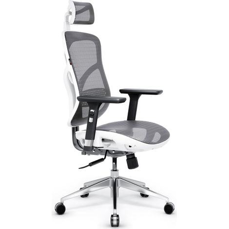 Fauteuil ergonomique Diablo V-Basic: Blanc-Gris