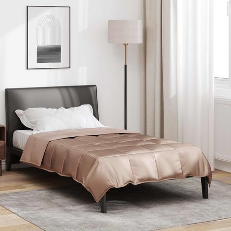 Summer Duvet 155 x 200 cm 200 gsm Gold vidaXL (1/5)