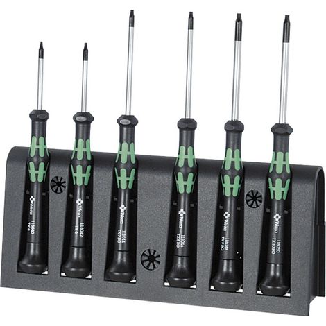 Wera Jeu de tournevis pour l'électronique, pour TX Kraftform Micro, Nombre de tournevis: 6