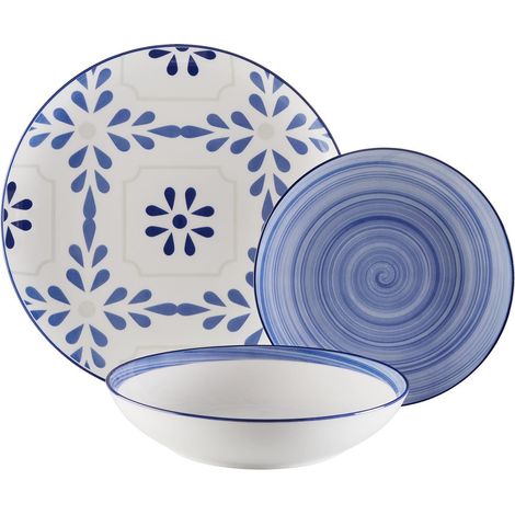 Versa Home Servizio 18 Pezzi Azzurro