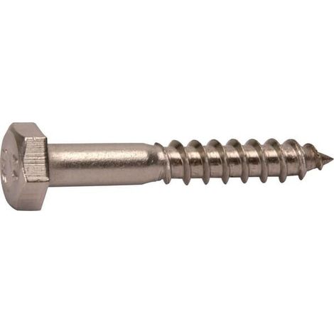 Tornillo para madera DIN 571 6 x 35 mm hex谩gono 10mm acero inoxidable UNIVERSAL 571635RVSA4