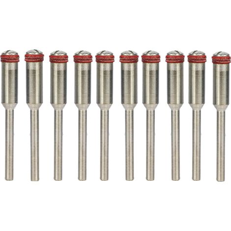 10 pièces/ensemble 2.35/3.0mm poignée/vis en acier mandrin tige porte-coupe pour accessoires rotatifs outils disque mandrin,10pcs 2.35mm - 10pcs (1/5)