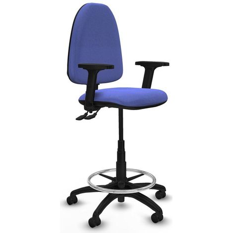 Piqueras y Crespo Aýna Taburete de trabajo azul claro