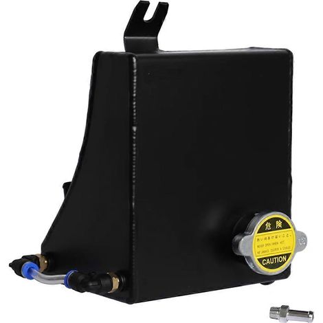 1,5-Liter-Kühlmittel-Ausgleichsbehälter aus Aluminium für 240SX, 240SX S13, SR20DET, KA24DE, KA24E, KA24, Zusatz-Ausgleichsbehälter, Schwarz (1/5)