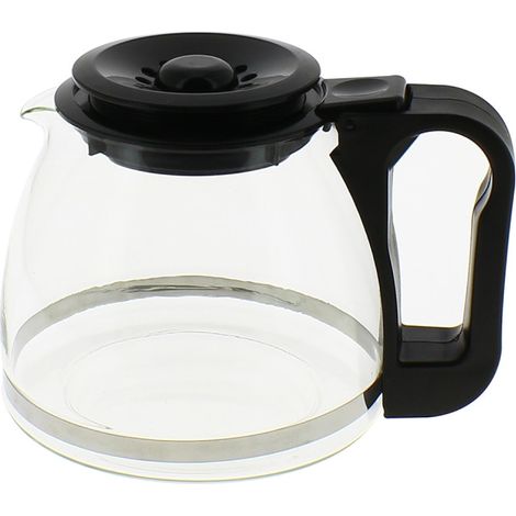 Verseuse conique noire avec couvercle adaptable A05BLACK pour Cafetière - Expresso broyeur (1/2)
