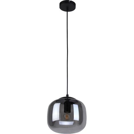 Suspension Calto 1 E27 Noir sablé Italux PND-67705-1-BK-SG (1/2)