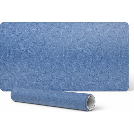 Alfombrilla de escritorio para teclado y accesorios con textura de piedra, 120x60 cm.