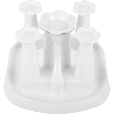 Porte-Tasse Séchoir À Tasses Support Égouttoir Pour 4 Tasses Cuisine Maison - Blanc (1/5)