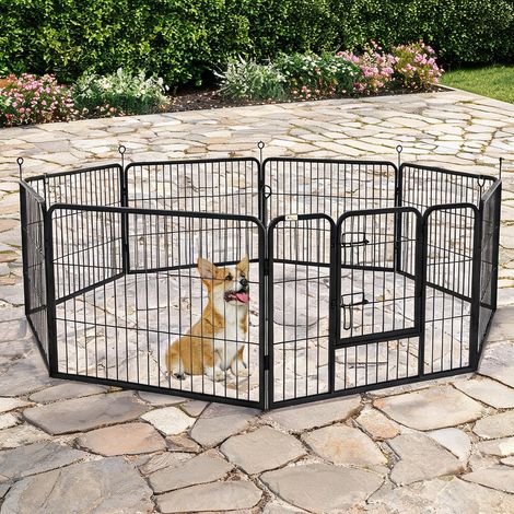 Barrière pour chien negru en oţel 80 x 60 x 0,3 cm (1/5)