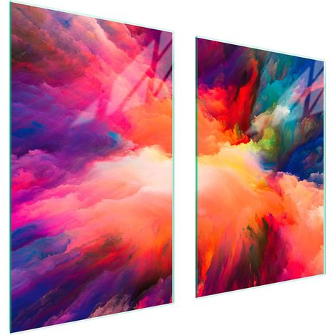 GLASSCHUTZPLATTE FÜR KÜCHE 65x52 FARBIG