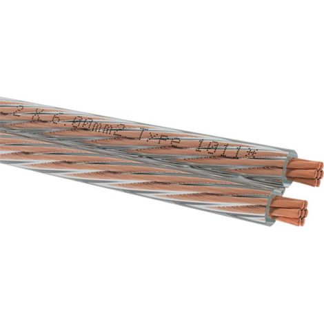 Cavo per altoparlanti 2 x 6 mm² Trasparente Oehlbach D1C312 1 pz.